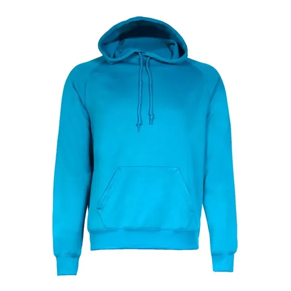 Women's fleece moisture-wicking hoodie with a front pouch featuring a headset... from ASI 84358 S&S Activewear