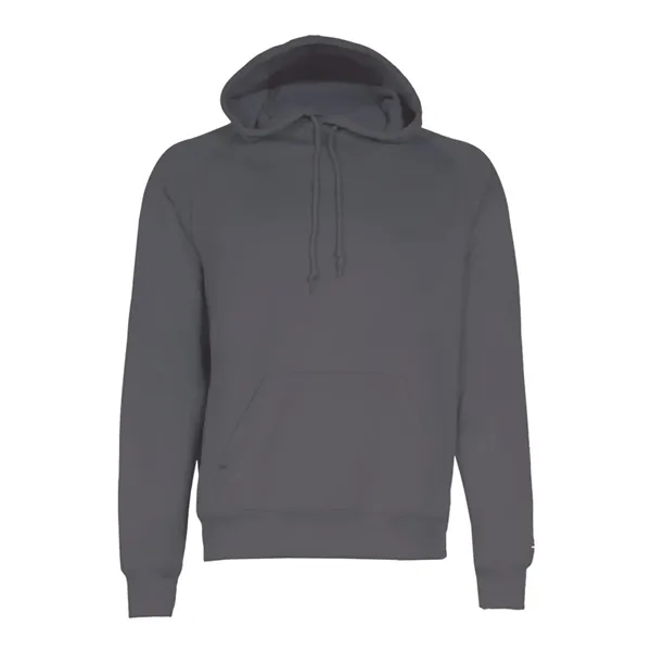 Women's fleece moisture-wicking hoodie with a front pouch featuring a headset... from ASI 84358 S&S Activewear