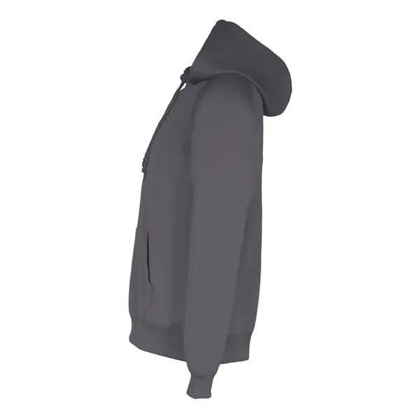 Women's fleece moisture-wicking hoodie with a front pouch featuring a headset... from ASI 84358 S&S Activewear
