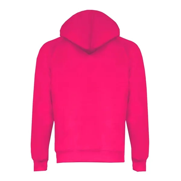 Women's fleece moisture-wicking hoodie with a front pouch featuring a headset... from ASI 84358 S&S Activewear