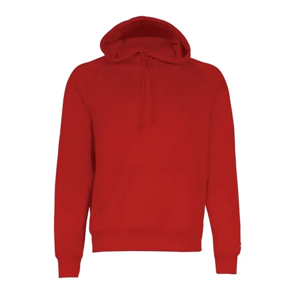 Women's fleece moisture-wicking hoodie with a front pouch featuring a headset... from ASI 84358 S&S Activewear