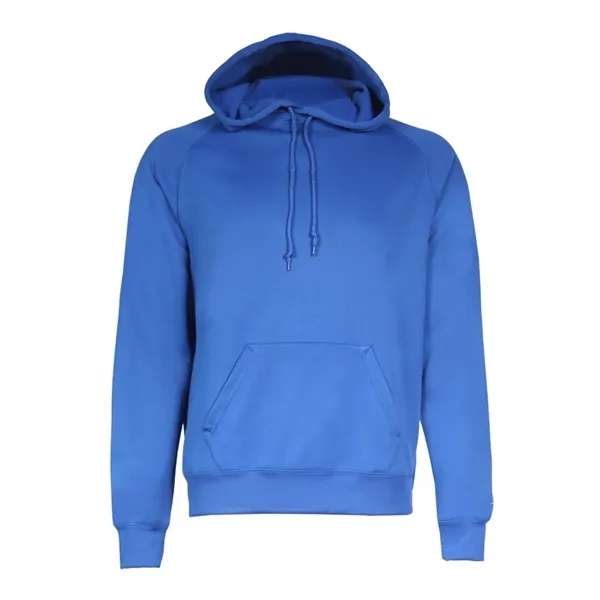 Women's fleece moisture-wicking hoodie with a front pouch featuring a headset... from ASI 84358 S&S Activewear