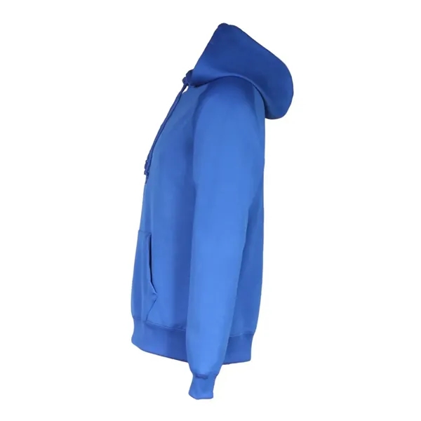 Women's fleece moisture-wicking hoodie with a front pouch featuring a headset... from ASI 84358 S&S Activewear