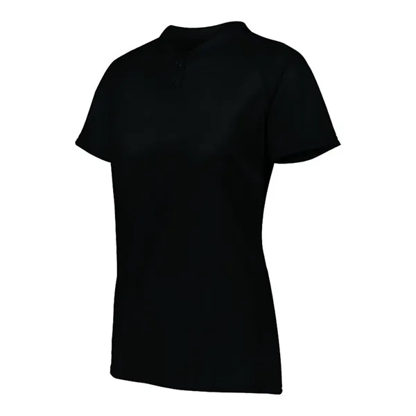 Women's Attain Two-Button Jersey... from ASI 84358 S&S Activewear