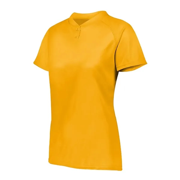 Women's Attain Two-Button Jersey... from ASI 84358 S&S Activewear