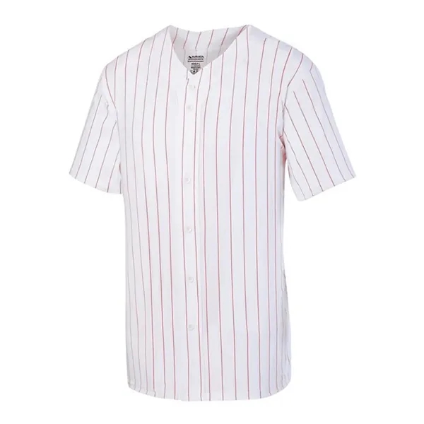 Youth Pinstrip Full Button Baseball Jersey... from ASI 84358 S&S Activewear