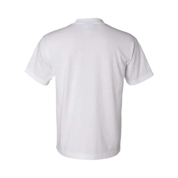 Adult cotton/ polyester short sleeve USA made t-shirt. Blank product.... from ASI 84358 S&S Activewear