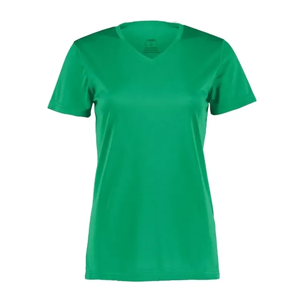 Women's v-neck wicking t-shirt. Blank.... from ASI 84358 S&S Activewear
