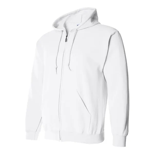 8.0 oz., 50% cotton / 50% polyester full-zip hooded sweatshirt. Blank... from ASI 84358 S&S Activewear