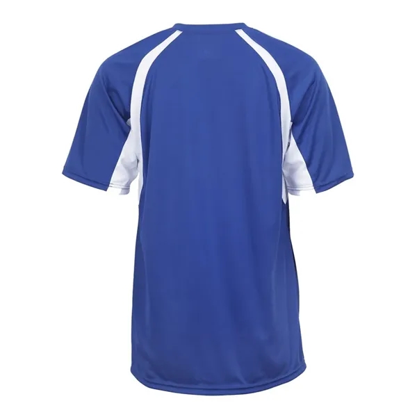 Short sleeve youth shirt with contrast panel... from ASI 84358 S&S Activewear