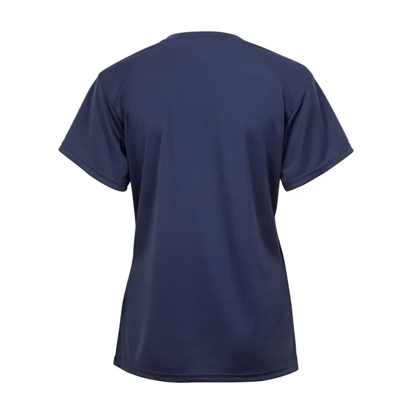 Girl's 100% polyester V-neck t-shirt... from ASI 84358 S&S Activewear