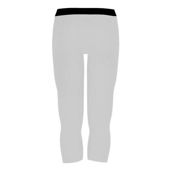 Calf length compression tights with exposed elastic waistband, youth... from ASI 84358 S&S Activewear