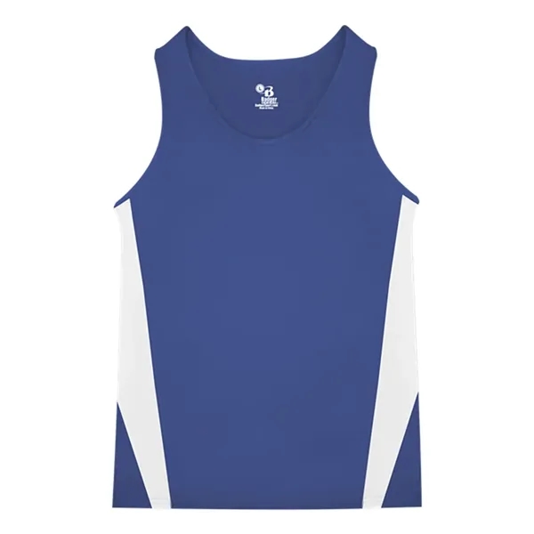 Youth singlet made of 100% polyester with contrast side inserts, moisture... from ASI 84358 S&S Activewear