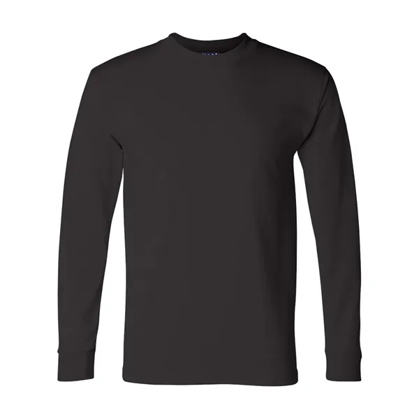 Adult pre-shrunk 100% cotton long sleeve t-shirt, union made. Blank product.... from ASI 84358 S&S Activewear