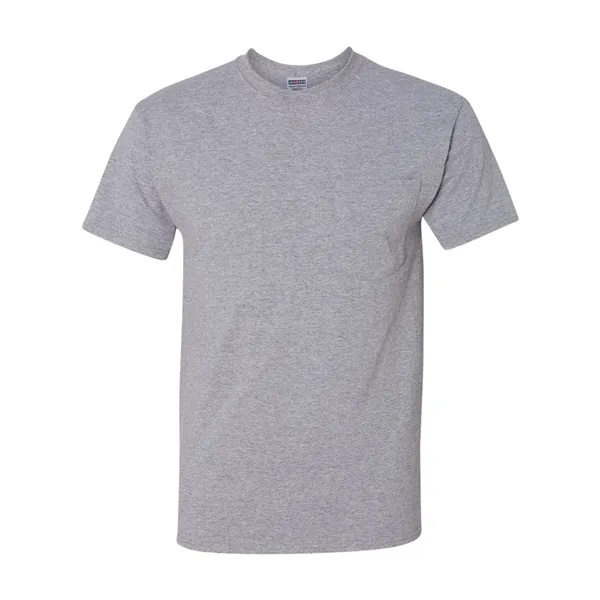 Adult heavyweight blend 5.6 oz., t-shirt with a left chest pocket.... from ASI 84358 S&S Activewear