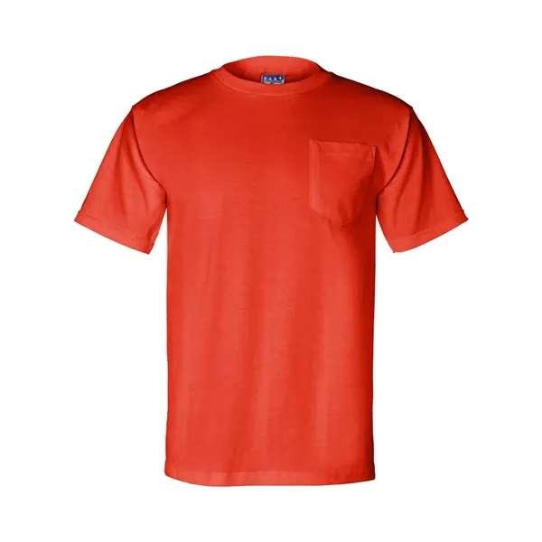 Adult pre-shrunk 100% cotton short sleeve t-shirt with a pocket, union... from ASI 84358 S&S Activewear