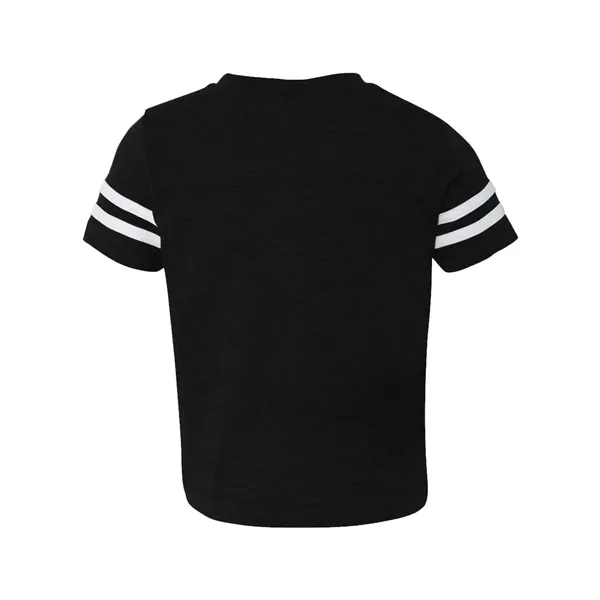 Football jersey tee for toddlers with white stripes on the sleeves,... from ASI 84358 S&S Activewear