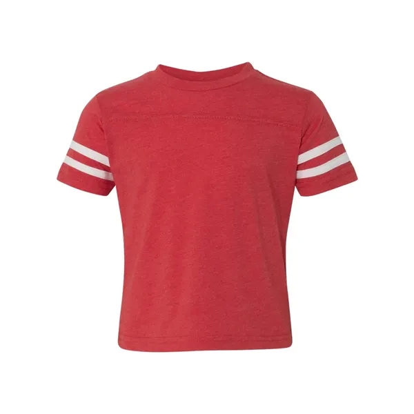 Football jersey tee for toddlers with white stripes on the sleeves,... from ASI 84358 S&S Activewear