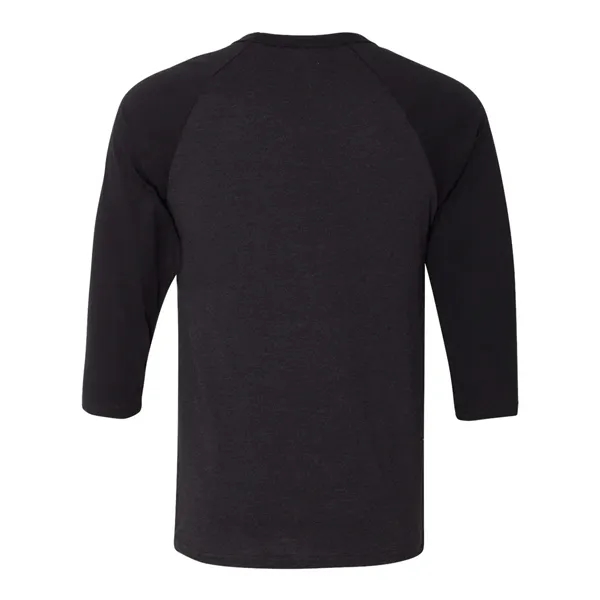Unisex three-quarter sleeve baseball T-shirt with a retail fit, side seams,... from ASI 84358 S&S Activewear