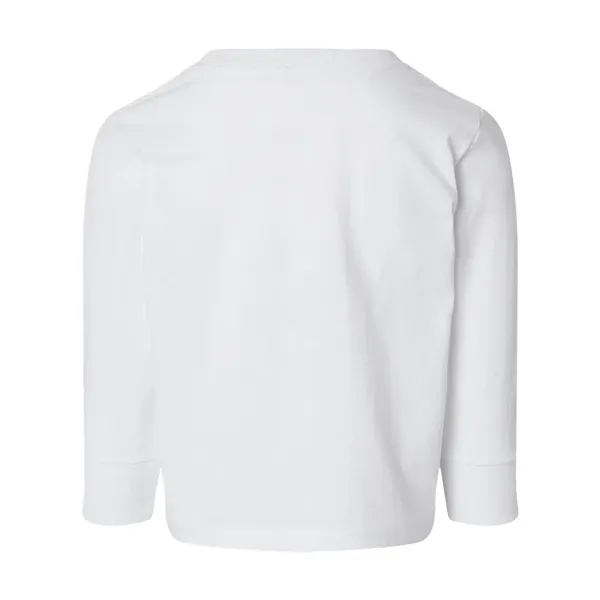 Long sleeve cotton jersey tee for toddlers with rib crew neck... from ASI 84358 S&S Activewear