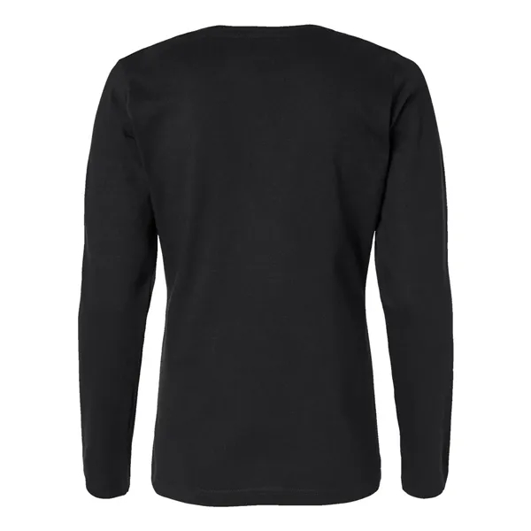 Women's long sleeve t-shirt. 5.5 oz. 100% combed ringspun cotton jersey.... from ASI 84358 S&S Activewear