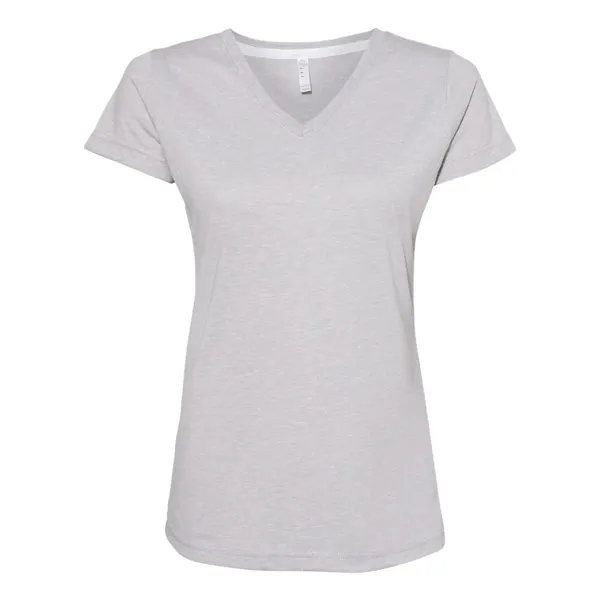 LAT Women's Harborside Melange V-Neck T-Shirt... from ASI 84358 S&S Activewear