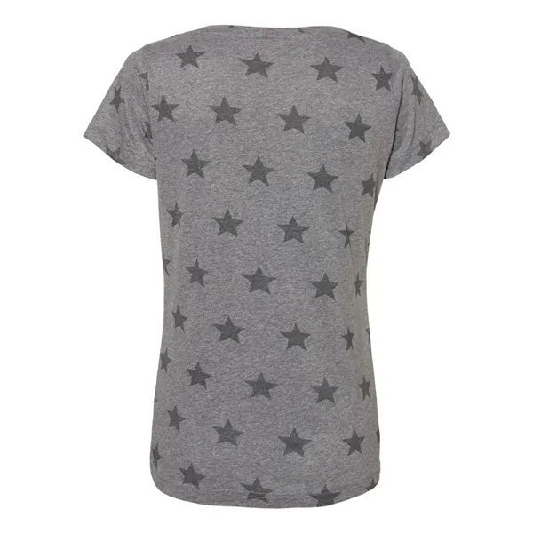Code Five Women's Star Print Scoop Neck T-Shirt... from ASI 84358 S&S Activewear