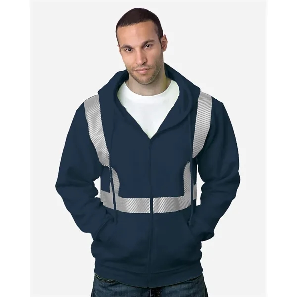 Bayside USA-Made Hi-Visibility Full-Zip Hooded Sweatshirt...... from ASI 84358 S&S Activewear