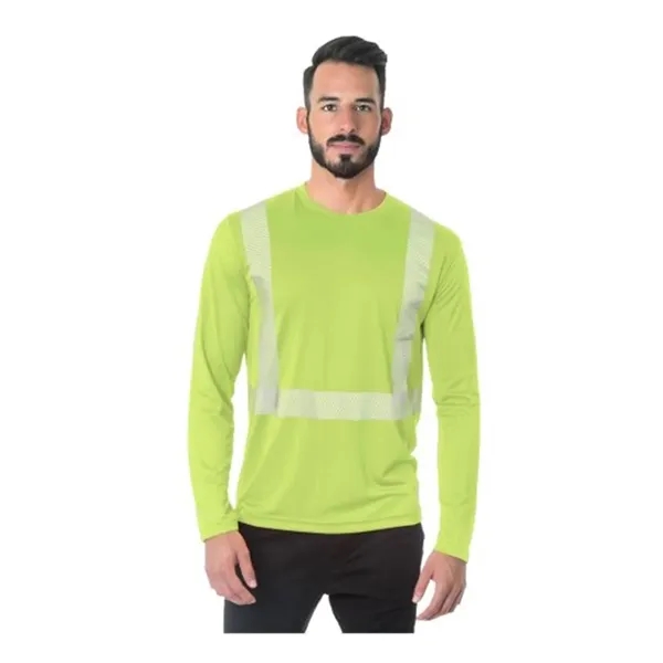 Bayside Hi-Visibility Long Sleeve Performance T-Shirt - S...... from ASI 84358 S&S Activewear