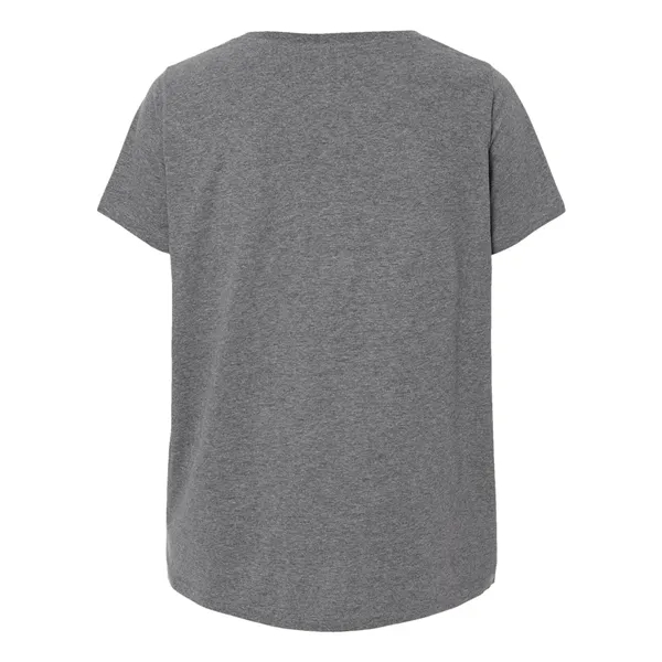 LAT Curvy Collection Women's Fine Jersey V-Neck Tee... from ASI 84358 S&S Activewear