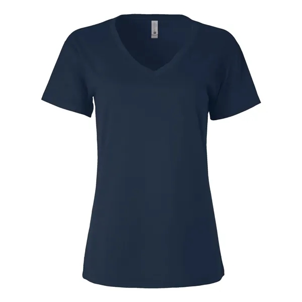 Women's V-neck tee with a relaxed fit, side seams, and a... from ASI 84358 S&S Activewear