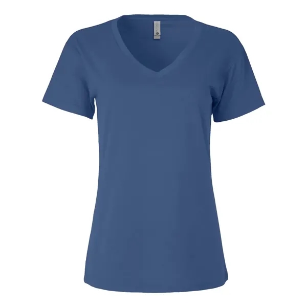 Women's V-neck tee with a relaxed fit, side seams, and a... from ASI 84358 S&S Activewear