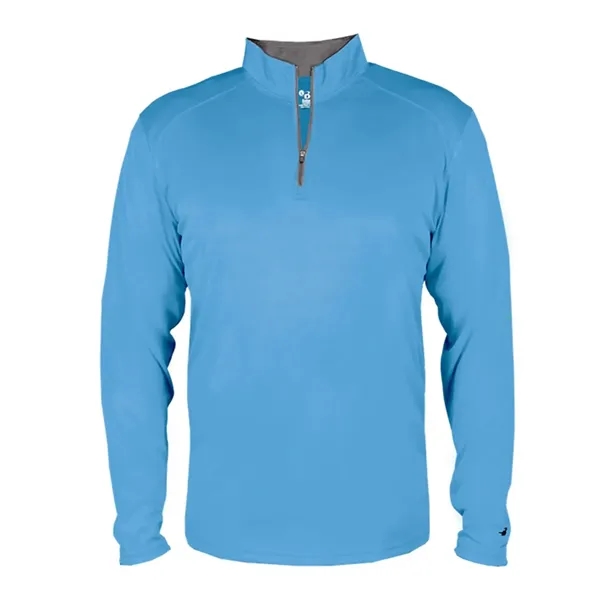 Quarter zip pullover with contrasting inner collar... from ASI 84358 S&S Activewear