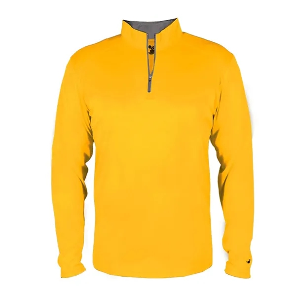 Quarter zip pullover with contrasting inner collar... from ASI 84358 S&S Activewear