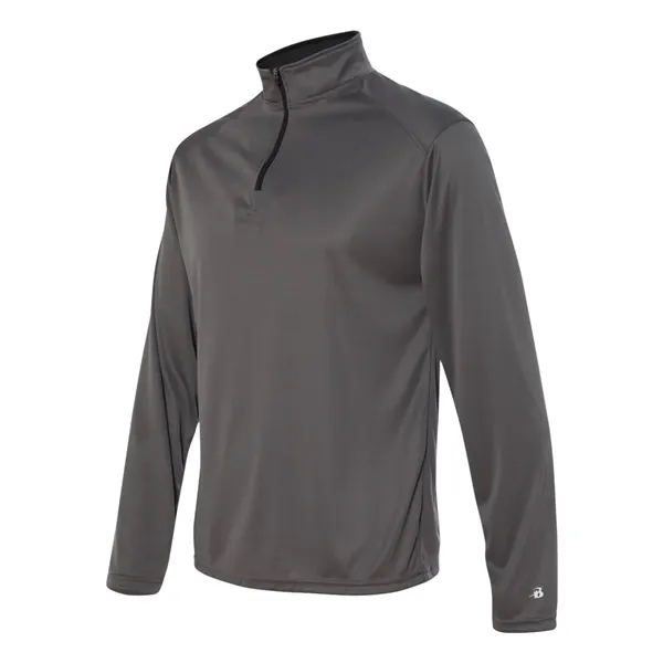 Quarter zip pullover with contrasting inner collar... from ASI 84358 S&S Activewear