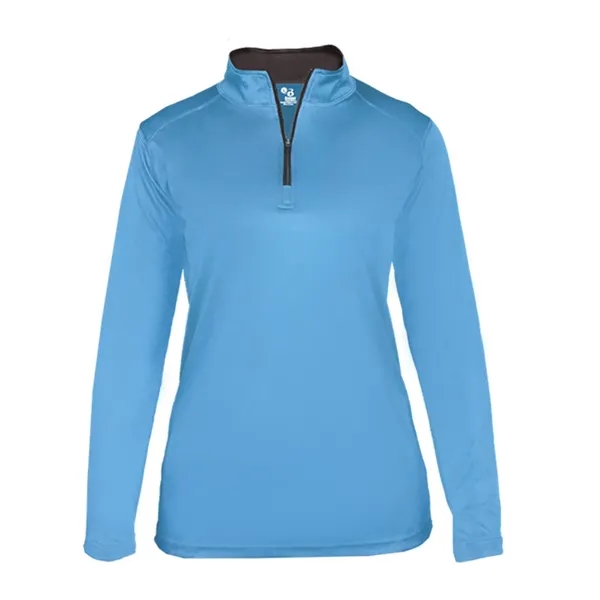 Ladies 1/4 zip pullover with thumb holes... from ASI 84358 S&S Activewear