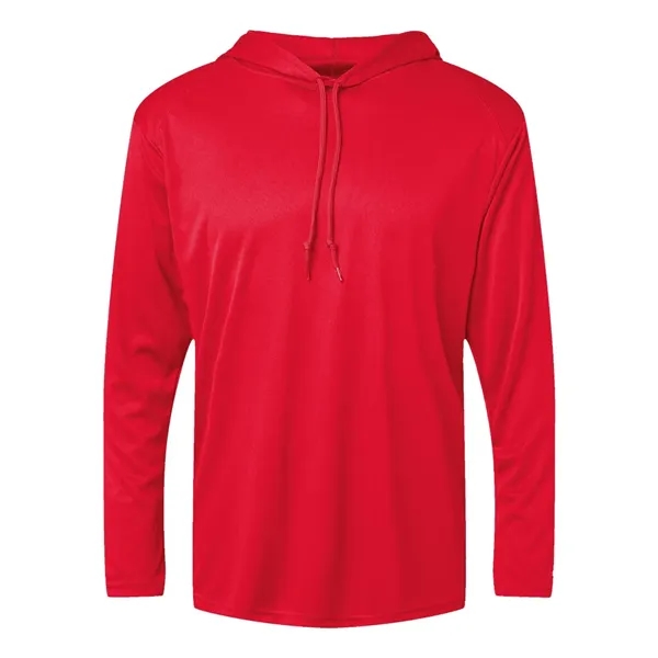 Long-sleeve hooded t-shirt with drawcord... from ASI 84358 S&S Activewear