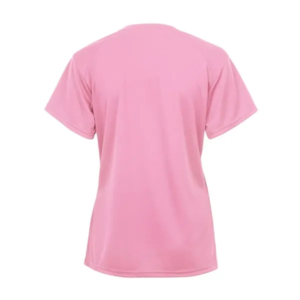 Women's short sleeve t-shirt with moisture management /anti-microbial fabric. Blank.... from ASI 84358 S&S Activewear