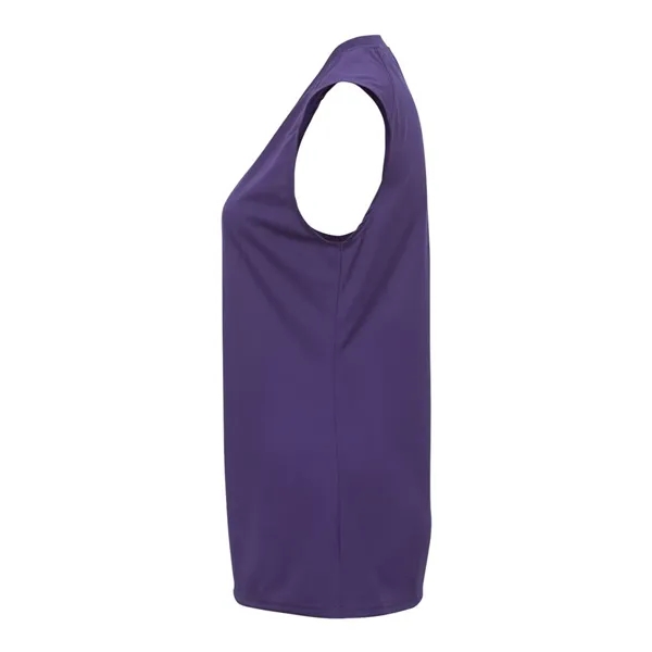 Women's sleeveless sporty t-shirt with moisture management fabric. Blank product.... from ASI 84358 S&S Activewear