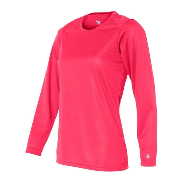 Women's long sleeve t-shirt with moisture management fabric. Blank product.... from ASI 84358 S&S Activewear