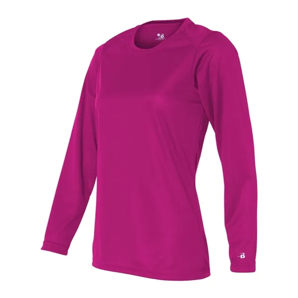 Women's long sleeve t-shirt with moisture management fabric. Blank product.... from ASI 84358 S&S Activewear