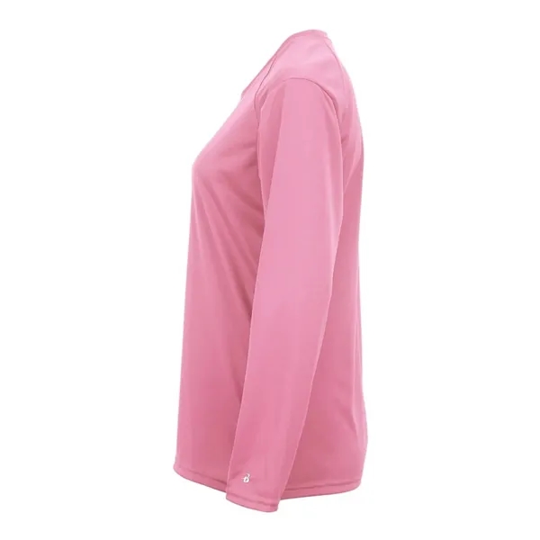 Women's long sleeve t-shirt with moisture management fabric. Blank product.... from ASI 84358 S&S Activewear
