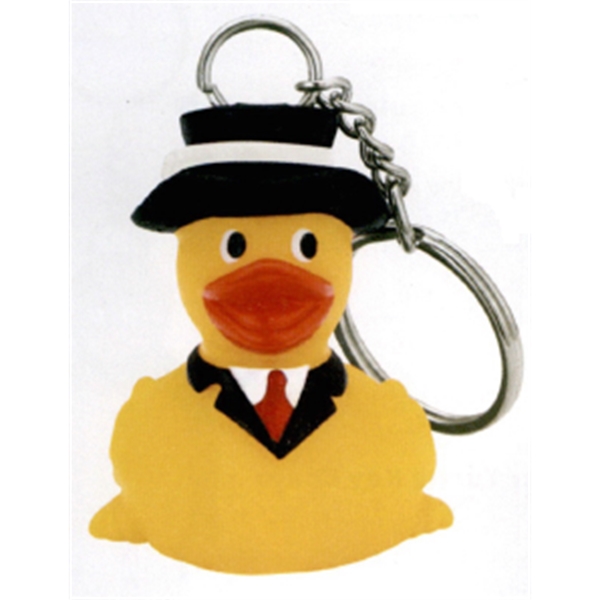 Rubber Gentleman Duck Key Chain.... from ASI 57705 Goodview Industries Co Inc