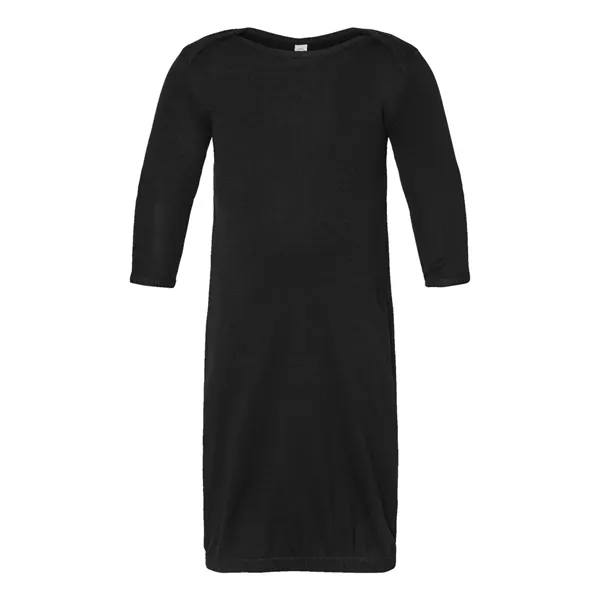 Infant 1x1 baby rib lap shoulder layette. Blank product.... from ASI 84358 S&S Activewear