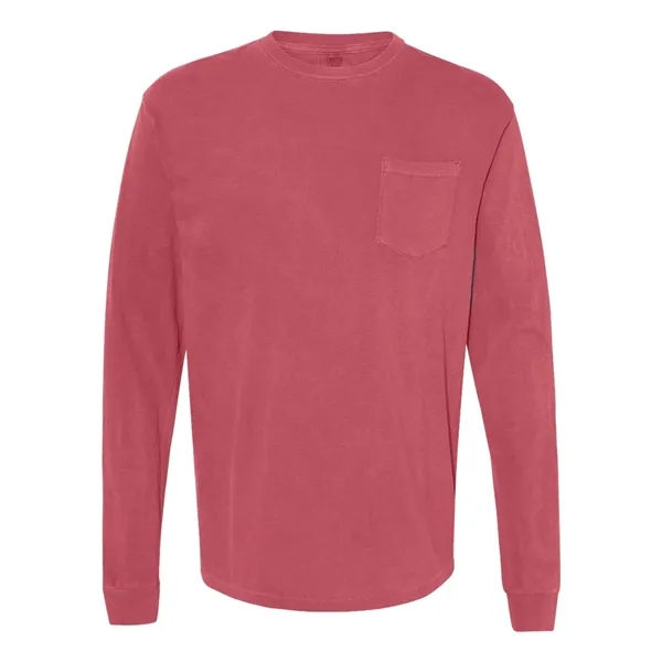 Comfort Colors Long Sleeve T-Shirt With Pocket, blank.... from ASI 84358 S&S Activewear