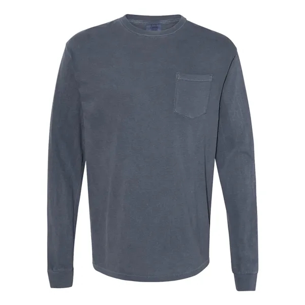 Comfort Colors Long Sleeve T-Shirt With Pocket, blank.... from ASI 84358 S&S Activewear