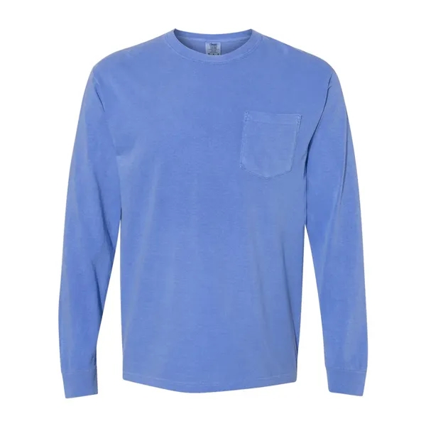 Comfort Colors Long Sleeve T-Shirt With Pocket, blank.... from ASI 84358 S&S Activewear