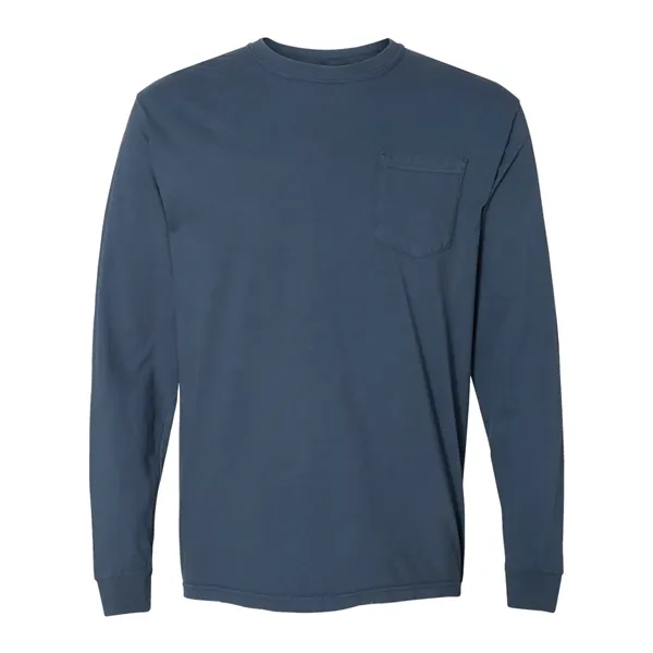 Comfort Colors Long Sleeve T-Shirt With Pocket, blank.... from ASI 84358 S&S Activewear