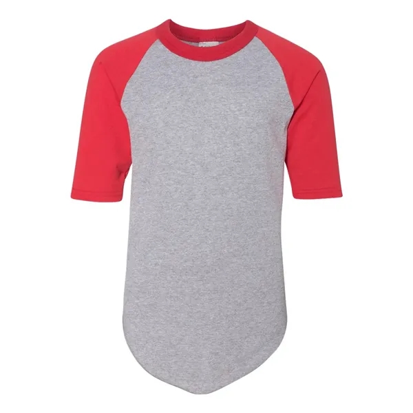 Youth Three-Quarter Sleeve Baseball Jersey... from ASI 84358 S&S Activewear