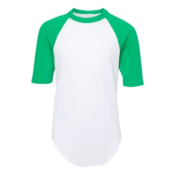 Youth Three-Quarter Sleeve Baseball Jersey... from ASI 84358 S&S Activewear